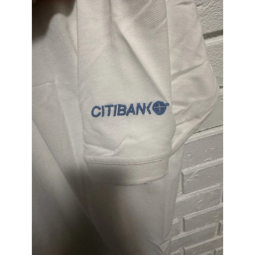 NWT 1997 PGA Championship Winged Foot Citibank Golf Polo Shirt XL White Vintage - Picture 10 of 11
